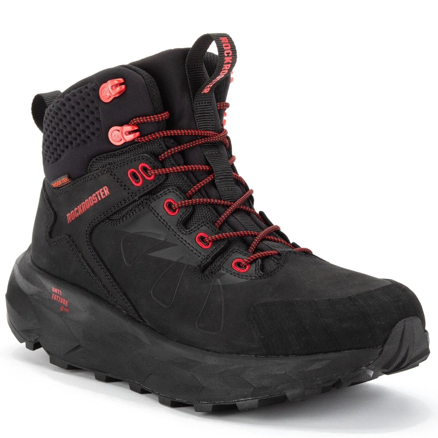 ROCKROOSTER Farmington: Wasserdichte Wanderstiefel mit Vibram Sohle. Schwarze Stärke für jedes Abenteuer!
