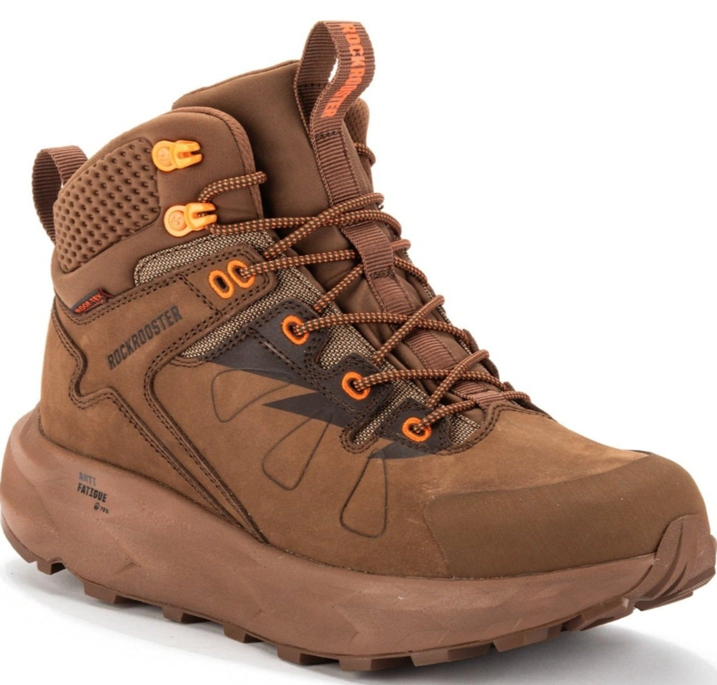 ROCKROOSTER Farmington: Braune wasserdichte Wanderstiefel mit Vibram Sohle – Dein Abenteuer ruft!