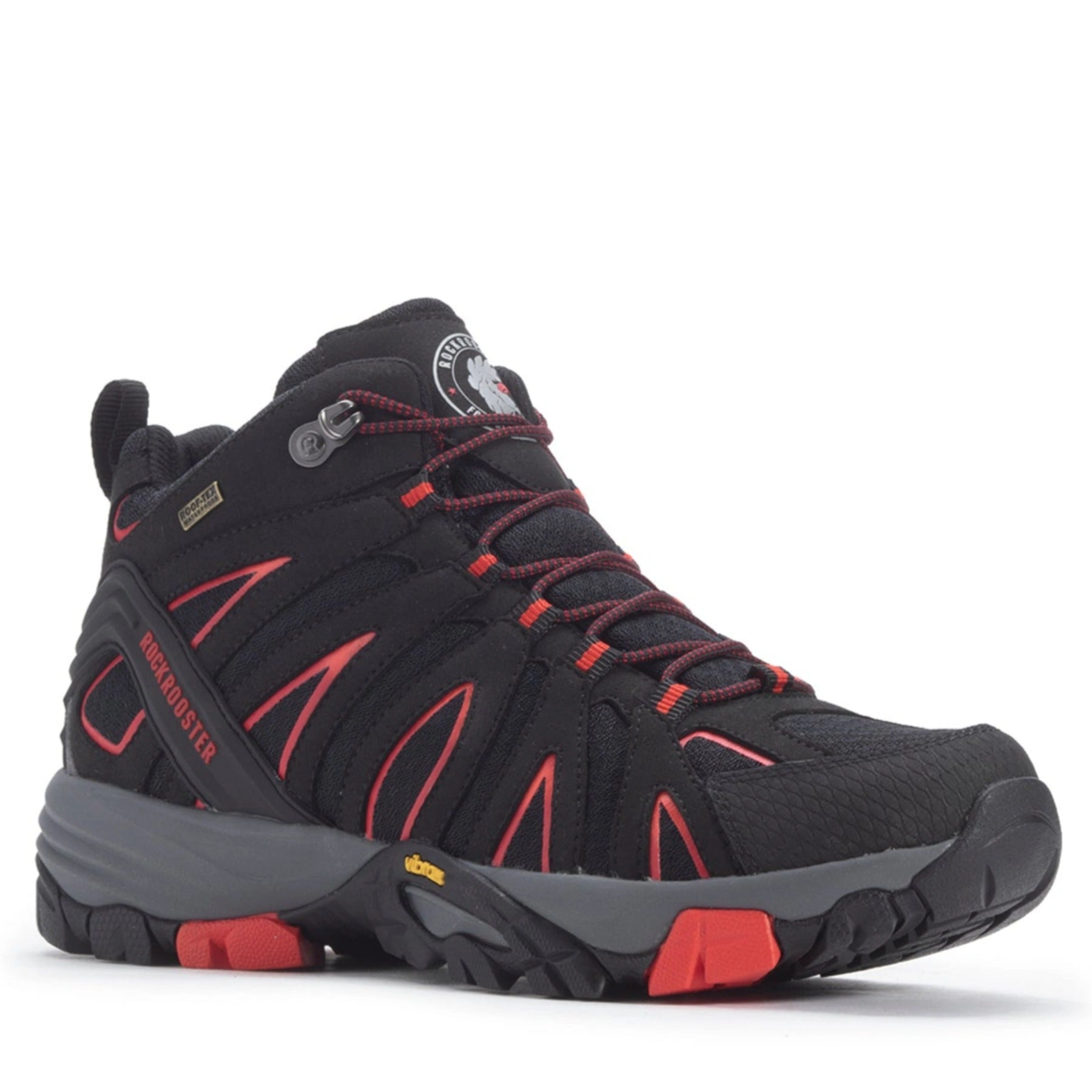 ROCKROOSTER Bedrock: Unbezwingbare Wanderstiefel für jedes Abenteuer – VIBRAM® Sohle, wasserdicht, schwarz, 6 Zoll!