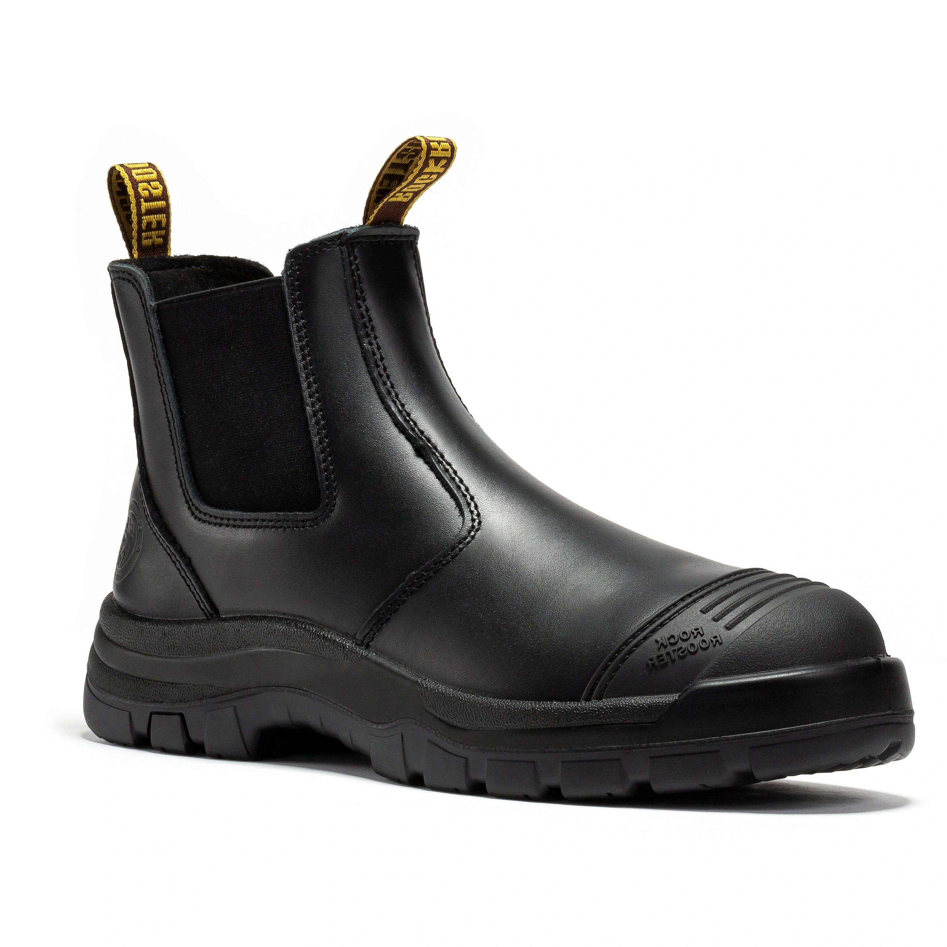 ROCKROOSTER Lumen Schwarz: 6 Zoll Leder-Arbeitsstiefel für harte Jobs - Stilvoll und robust!
